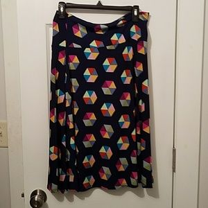 LulaRoe L Azure Skirt